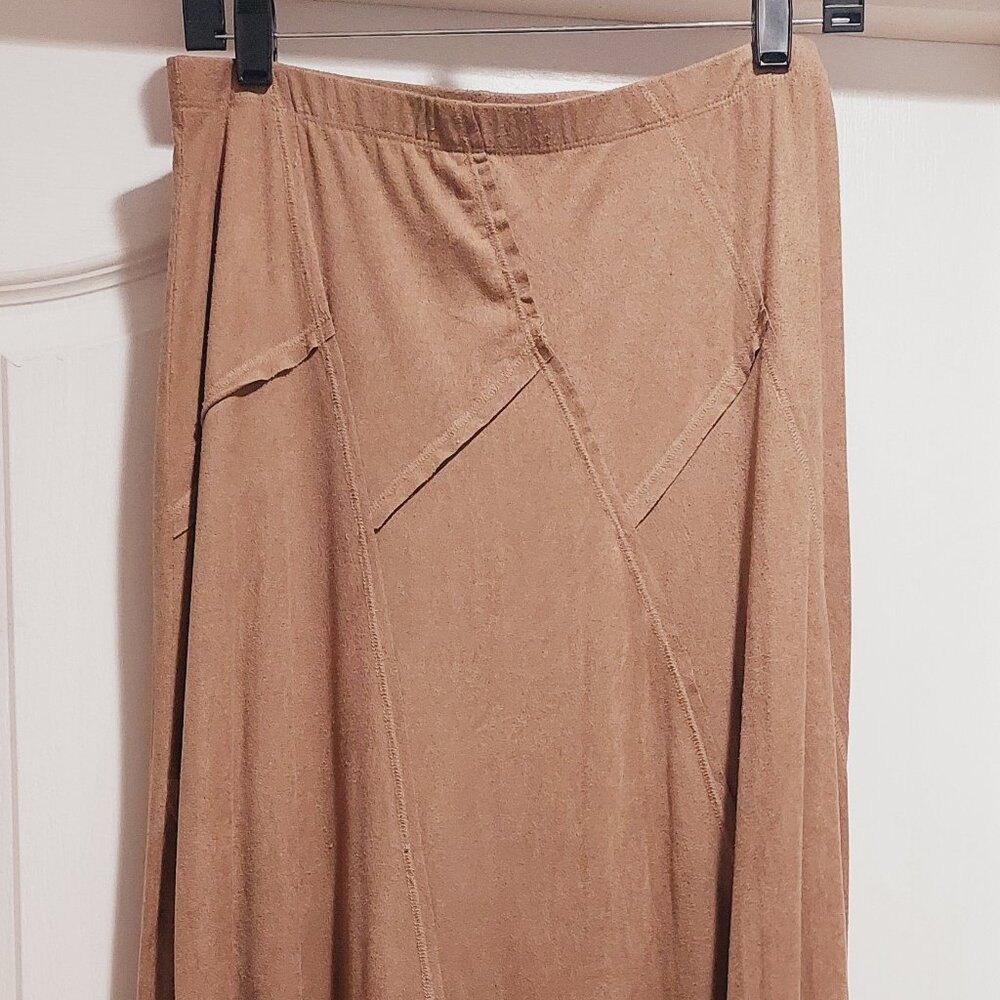 Light Brown Olivia Blu Maxi Skirt Sz M